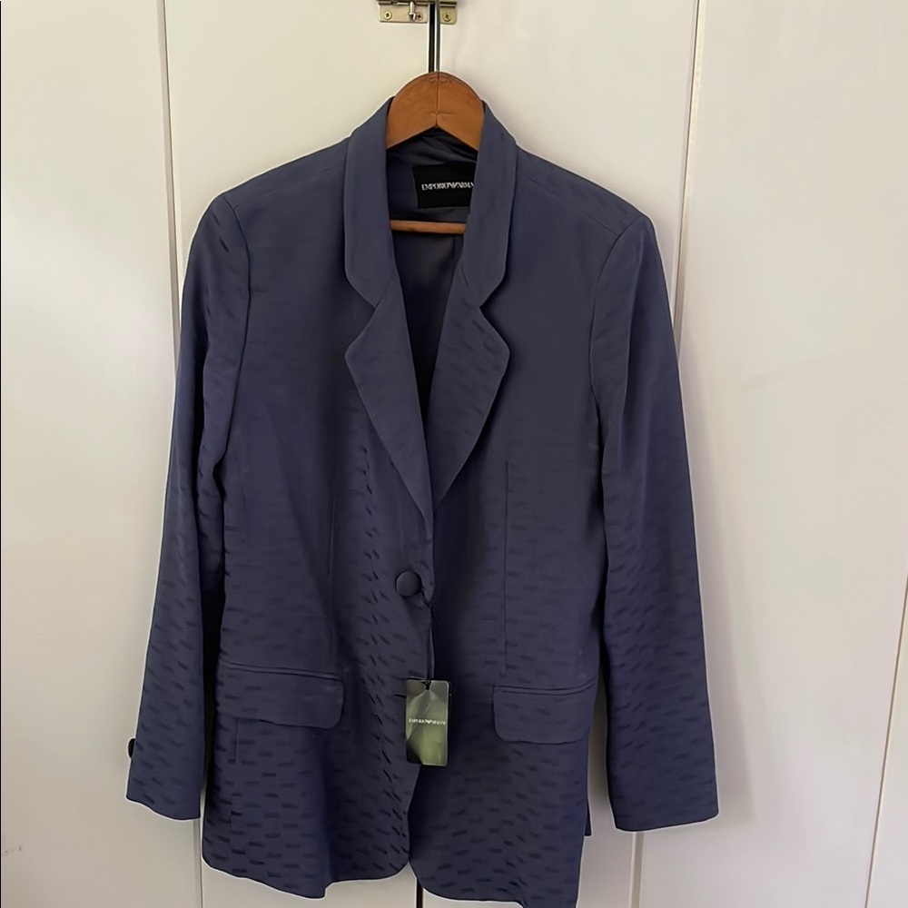 Emporio Armani Blue Blazer NWT US 44 medium.